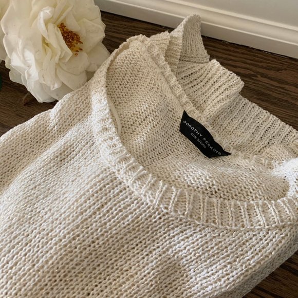 Dorothy Perkins White Glitter Sweater ✨ - Picture 4 of 4